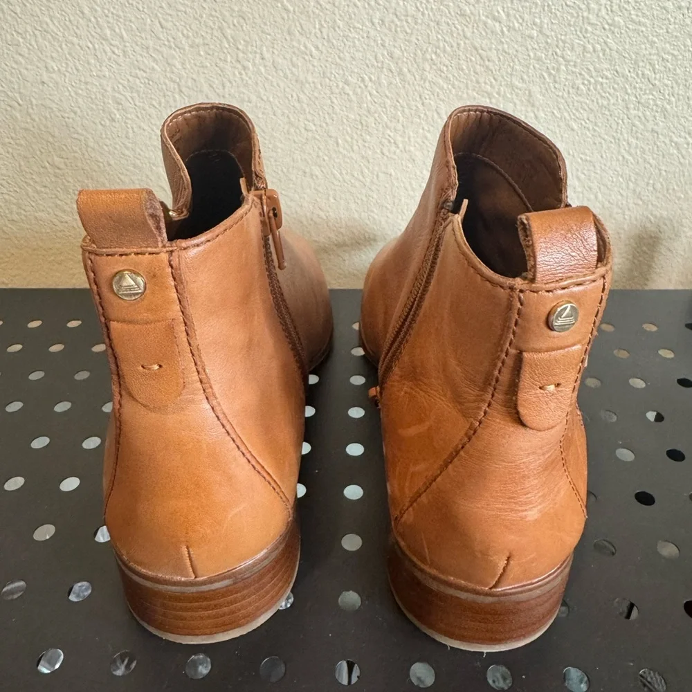 Aldo Tan Leather Ankle Booties - Picture 3 of 7